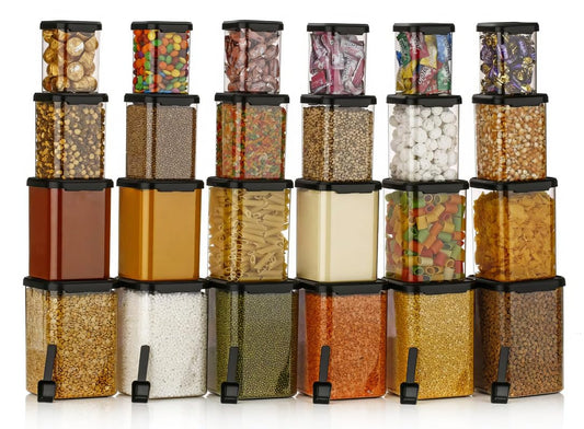 flymore Plastic Storage Box Set – 24 Pcs, Airtight